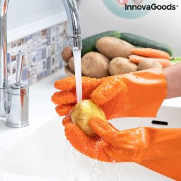 InnovaGoods® Rękawice do czyszczenia warzyw i owoców Glinis to szybki i prosty sposób na czyszczenie warzyw i owoców. Ergonomicz