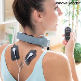 InnovaGoods® Bezprzewodowy masażer szyi z pilotem Nekival, wykonuje głęboki i relaksujący masaż szyi, wyposażony w ergonomiczny