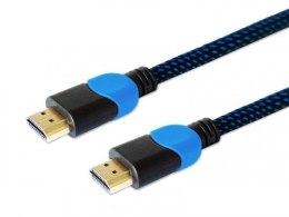 Kabel HDMI 2.0 niebiesko-czarny 1,8m, GCL-02