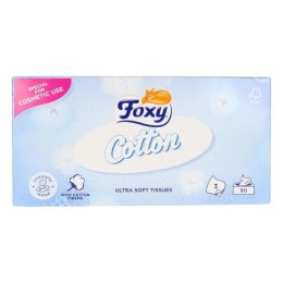 Chusteczki Papierowe Facial Cotton Foxy (90 Sztuk)