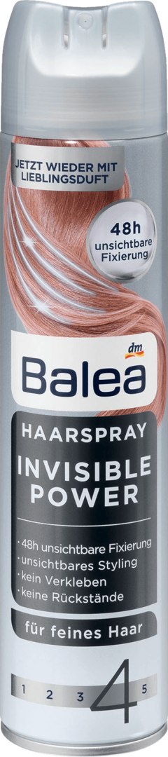 Balea Invisible Power 4 Lakier do Włosów 300 ml