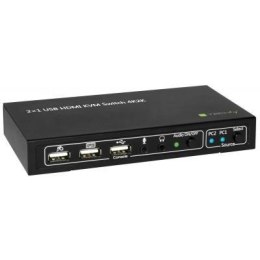 TECHLY PRZEŁĄCZNIK KVM HDMI/USB 2X1 Z AUDIO 4KX2K IDATA KVM-HDMI2U