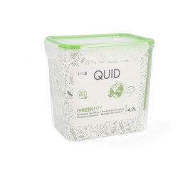 Hermetyczne pudełko na lunch Quid Greenery Przezroczysty Plastikowy 4,7 L (4 Sztuk) (Pack 4x)