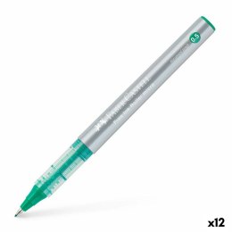 Długopis z płynnym atramentem Faber-Castell Roller Free Ink Kolor Zielony 0,5 mm (12 Sztuk)