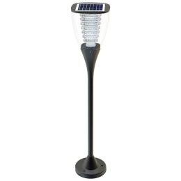 POWERNEED SOLARNA LAMPA OGRODOWA PEARL 100LM, CIEPŁY BIAŁY LEDX7, PANEL SOLARNY 1.6W CZUJNIK ZMIERZCHU, 80CM, CZARNA, ESL-25H