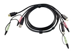 ATEN KABEL KVM 2L-7D02UH HDMI/USB + AUDIO 1,8M