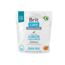 BRIT Care Grain-Free Junior Large Breed Salmon - sucha karma dla psa - 1 kg