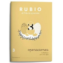 Notatnik do matematyki Rubio Nº3 A5 hiszpański 20 Kartki (10 Sztuk)