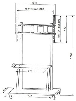 Stojak LCD 55-100 cali 150 kg