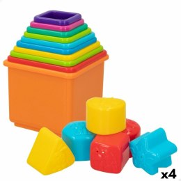 Klocki Segmentowe PlayGo 16 Części 4 Sztuk 10,5 x 9 x 10,5 cm