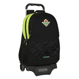 Torba szkolna z kółkami Real Betis Balompié Czarny Limonka 32 x 44 x 16 cm