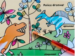 Kolorowanka Dinozaury. Akademia Mądrego Dziecka. Wodne przygody