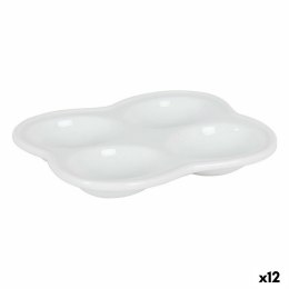 Tacka do przekąsek Inde Porcelana 15 x 12 x 2 cm (12 Sztuk)