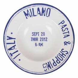 Talerz do makaronu Santa Clara Milano Porcelana Ø 28 cm Niebieski (6 Sztuk)