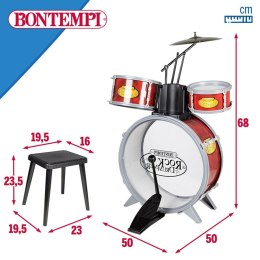 Perkusja Bontempi Czerwony Plastikowy 50 x 68 x 50 cm (7 Części) (2 Sztuk)