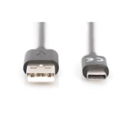 Kabel USB A na USB-C Digitus by Assmann AK-300148-040-S Czarny