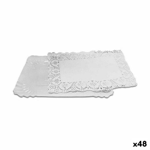 Stojak na ciasto Algon Biały 23 x 29,5 x 1 cm (2 Części) (48 Sztuk)