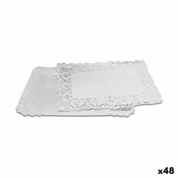 Stojak na ciasto Algon Biały 15 x 22 x 1 cm (4 Części) (48 Sztuk)