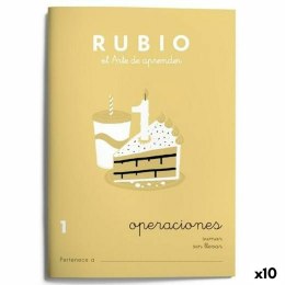 Notatnik do matematyki Rubio Nº1 A5 hiszpański 20 Kartki (10 Sztuk)