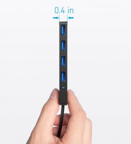 Hub 4w1 5Gbps USB-C Czarny