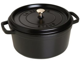 Garnek żeliwny okrągły Staub - Czarny, 2.6 ltr