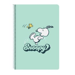 Notatnik Snoopy Groovy Kolor Zielony A4 80 Kartki