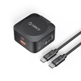 ORICO ŁADOWARKA SIECIOWA GAN 65W USB-A + USB-C