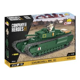 COBI 3046 Company of Heroes 3. Brytyjski czołg Churchill Mk. III 654 klocki