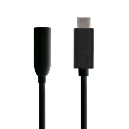 Adapter USB-C na Jack 3.5 mm Aisens A109-0348 Czarny 15 cm (1 Sztuk)