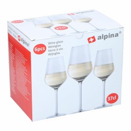 Set of wine glasses Alpina Przezroczysty 370 ml (6 Sztuk)
