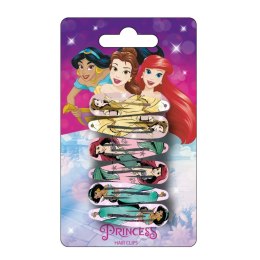 Spinki do Włosów Disney Princess Wielokolorowy 6 Części