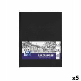 Blok rysunkowy Oxford Czarny A4 96 Kartki (5 Sztuk)