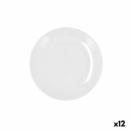 Talerz deserowy Bidasoa Glacial Coupe Ceramika Biały (19 cm) (Pack 12x)