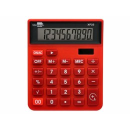 Kalkulator Liderpapel XF22 Czerwony Plastikowy