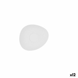 Talerz Bidasoa Fosil Biały Ceramika Tlenek glinu 13,3 x 11,6 x 1,7 cm Kawa (12 Sztuk)