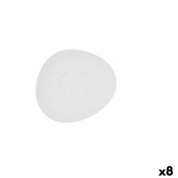 Talerz Bidasoa Fosil Biały Ceramika Tlenek glinu 15,8 x 13,8 x 2 cm Kawa (8 Sztuk)