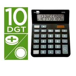Kalkulator Liderpapel XF20 Czarny Plastikowy