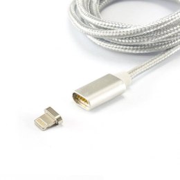 SBOX Kabel magnetyczny Lightning 1m srebrny