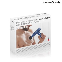InnovaGoods® Mini masażer Relmux z 4 wymiennymi głowicami, 20 poziomami intensywności, wyświetlaczem LED i etui podróżnym, ideal