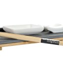Zestaw do Sushi DKD Home Decor Brązowy Czarny Naturalny Bambus Deska 30 x 10 x 3,5 cm (9 Części) (30 x 10 x 3,5 cm)