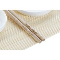 Zestaw do Sushi DKD Home Decor Bambus Plastikowy Kamionka Biały Naturalny Orientalny 28,8 x 19,8 x 3 cm (7 Części) (28,8 x 19,8