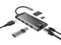 Stacja dokująca Multiport Fowler Plus USB-C PD, 3x USB 3.0, HDMI 4K, RJ45, SD, micro SD