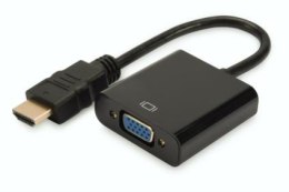 Konwerter/adapter audio-video HDMI do VGA, 1080p FHD, z audio 3.5mm MiniJack