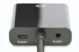 Konwerter/adapter audio-video HDMI do VGA, 1080p FHD, z audio 3.5mm MiniJack