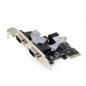 Karta PCI Express/ 2porty RS232/2MBps