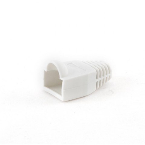 Osłonka na wtyk RJ45 100 sztuk/biała