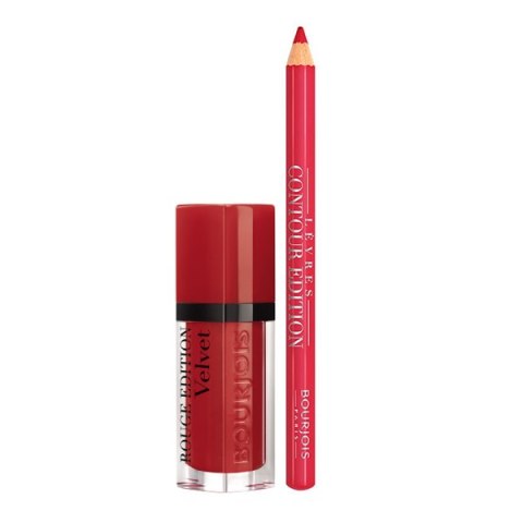 Zestaw Kosmetyków dla Kobiet Rouge Édition Velvet Bourjois (2 pcs) - 06 + contour lipliner #4