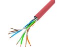 Kabel UTP Kat.5E CU 305 m drut FLUKE LCU5-12CU-0305-R czerwony