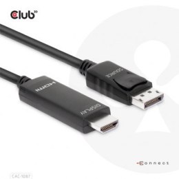 Adapter Club3D CAC-1087 DisplayPort™ 1.4 to HDMI™ 4K120Hz or 8K60Hz HDR10 cable 3m / 9.84ft M/M
