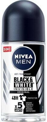 Nivea Men Black&White Invisible Orginal Antyperspirant Roll-on 50 ml